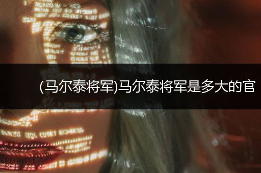 （马尔泰将军)马尔泰将军是多大的官